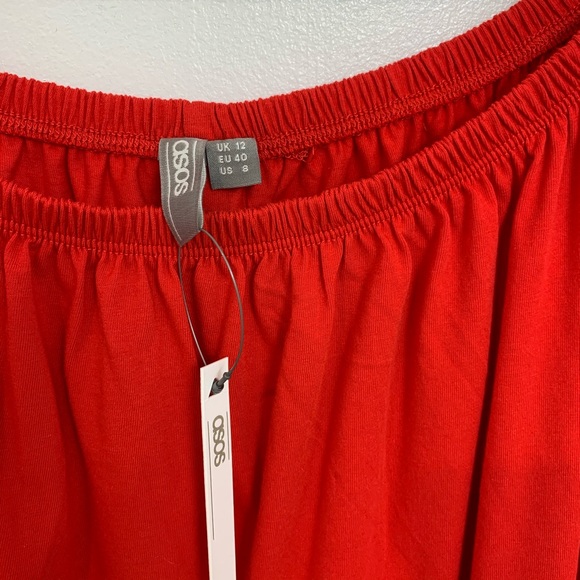 Red off shoulders high low ASOS dress - Picture 4 of 4